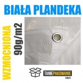 Biała Plandeka 4x5 (wzmacniana) WHITE 90g/m2